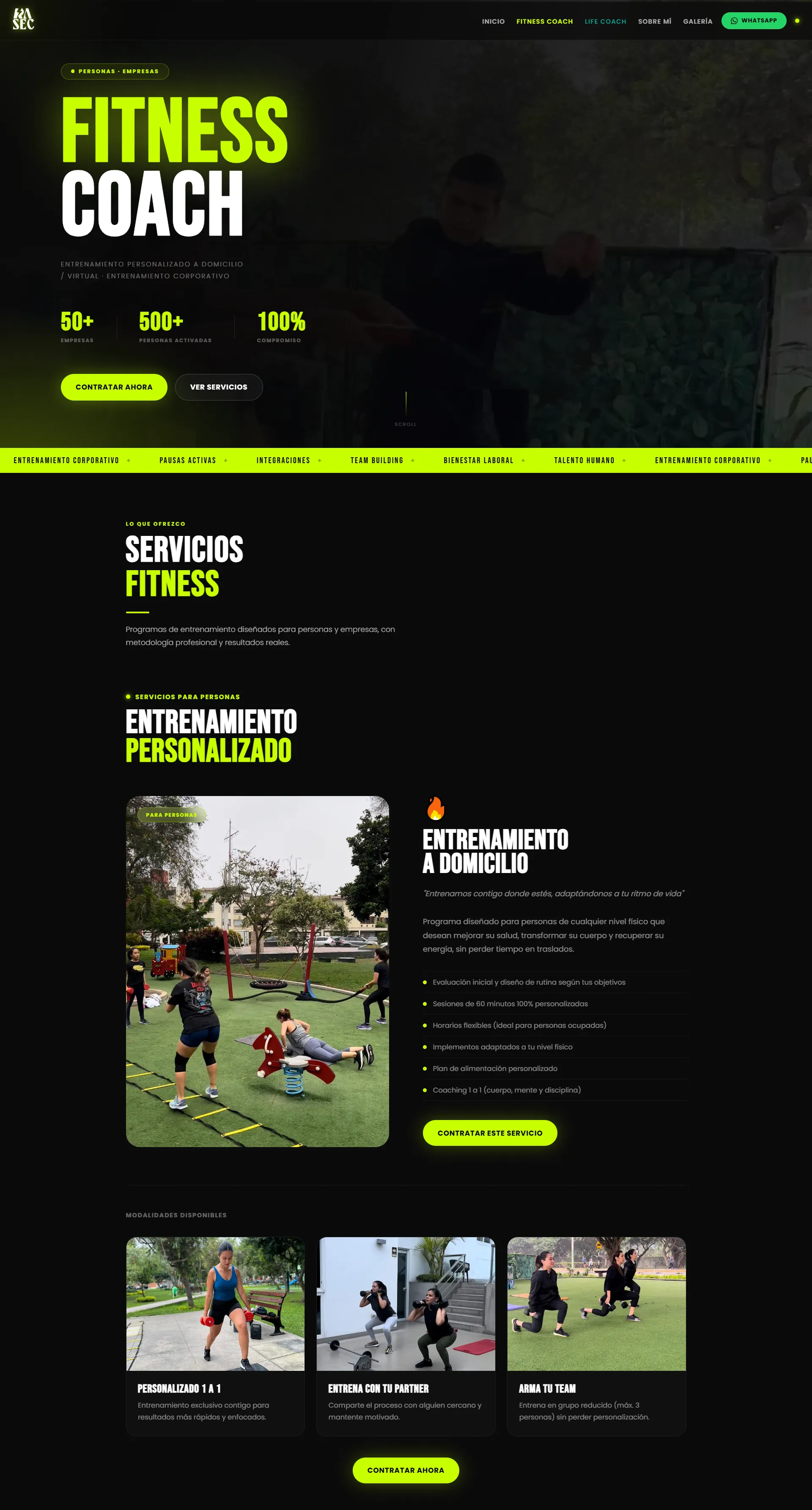 RasecCorp — Fitness Coach